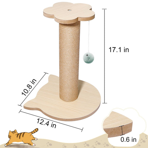 Bloom Series Floral Cat Scratching Post - 18" Pink