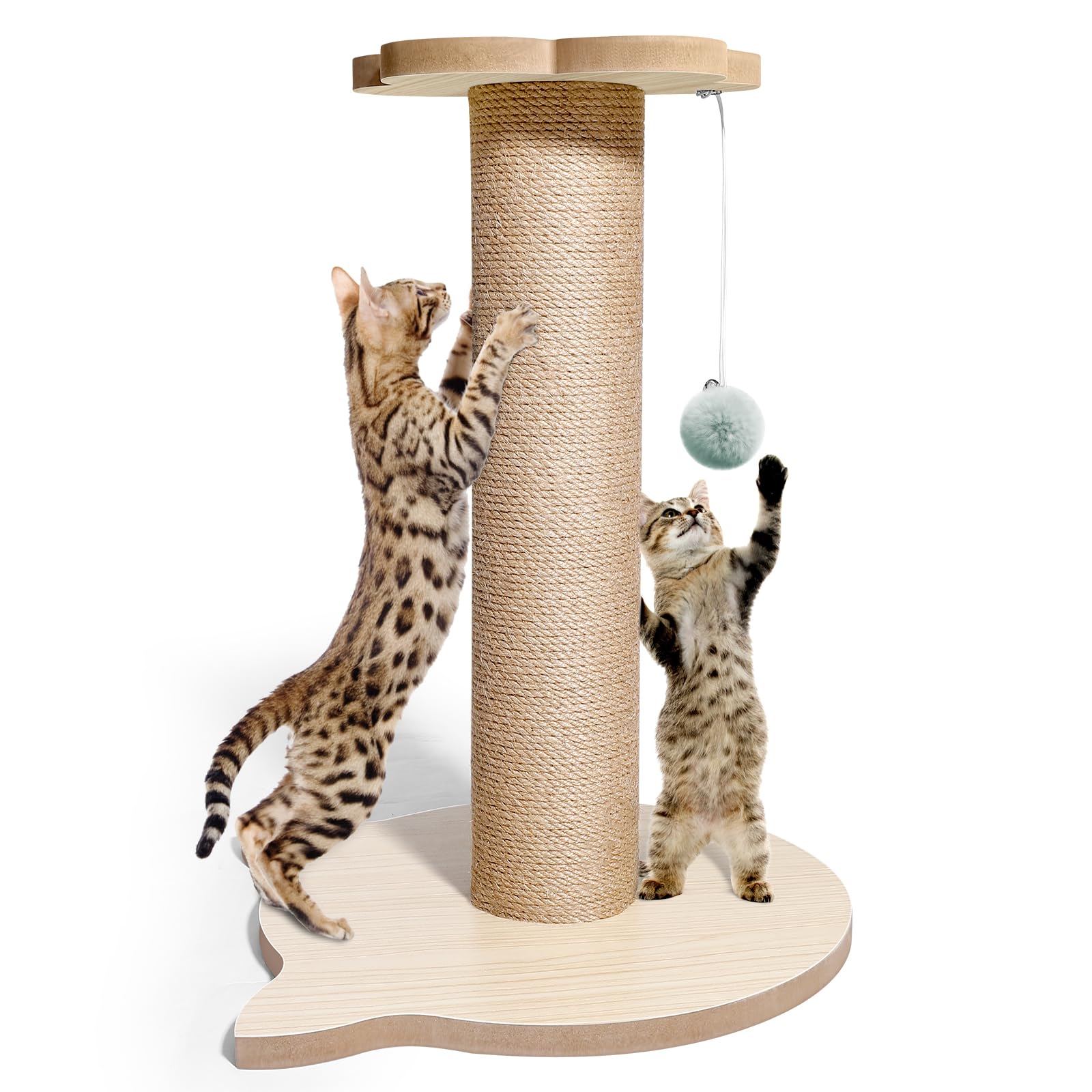 Bloom Series Floral Cat Scratching Post - 18" Pink